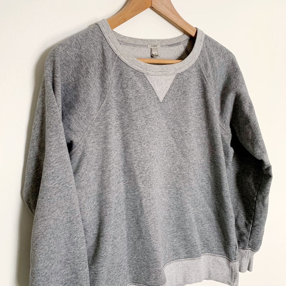 Classic and cozy J Crew gray sweatshirt